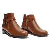 Bota Cano Curto Elo De Metal Marrom C 30476 0001 0002 Anacapri